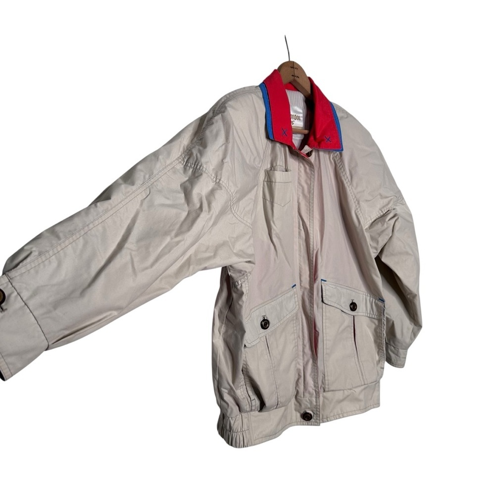 London Fog Men’s Vintage Full Zip Cream Jacket Size Small - Picture 6 of 11